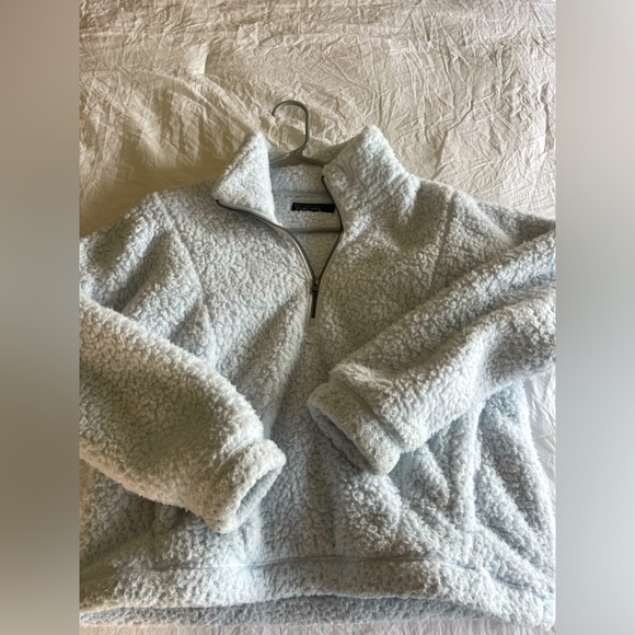 Abercrombie and Fitch quarter zip Sherpa - Picture 1 of 3